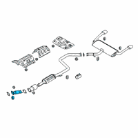 OEM 2021 Kia Forte Front Muffler Assembly Diagram - 28610M7900