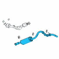 OEM GMC Muffler W/Tailpipe Diagram - 84229608