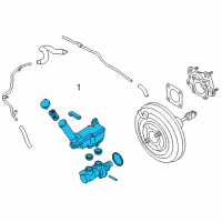 OEM 2015 Nissan Juke Cylinder Brake Master Diagram - D6010-1KD1A