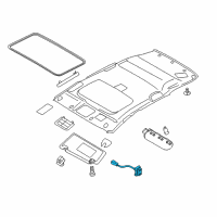 OEM 2012 Nissan Juke Switch Sunroof Diagram - 25450-1KA0B