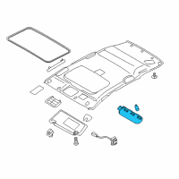 OEM Nissan Cube Lamp Assembly Map Diagram - 26430-BC00B