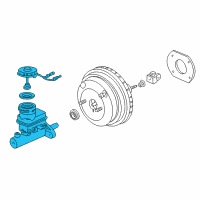 OEM 1996 Honda Civic Master Cylinder Diagram - 46100-S04-A04