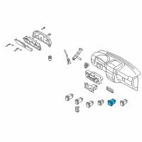 OEM 2007 Kia Sorento Switch Assembly-Hazard Diagram - 937303E500