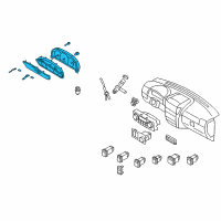 OEM 2009 Kia Sorento Cluster Assembly-Instrument Diagram - 940113E230