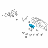 OEM 2007 Kia Sorento Control Assembly-Heater Diagram - 972503E4608W