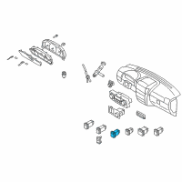 OEM 2009 Kia Sorento Switch Assembly-Seat Heater Diagram - 937503E510