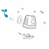 OEM Toyota Land Cruiser Socket & Wire Diagram - 81555-60830