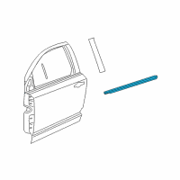 OEM 2014 Dodge Journey Molding-Front Door Diagram - 5076857AI