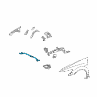 OEM 2014 Acura TSX Bar, Front Tower Diagram - 74180-TE0-A00