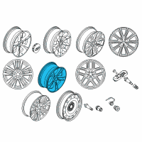 OEM 2018 Ford Explorer Wheel, Alloy Diagram - FB5Z-1007-D