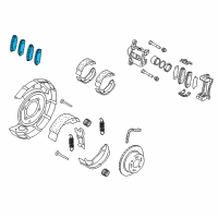 OEM 2008 Kia Sorento Pad Kit-Rear Disc Brake Diagram - 583023EU01