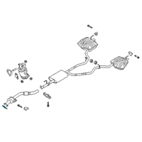 OEM 2020 Ford Explorer Converter & Pipe Gasket Diagram - L1MZ-9450-A