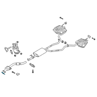 OEM Ford Explorer Converter & Pipe Gasket Diagram - L1MZ-9450-A