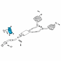 OEM Ford Explorer Catalytic Converter Diagram - L1MZ-5E212-B