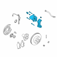 OEM 2004 Nissan Quest CALIPER Assembly-Rear LH, W/O Pads Or SHIMS Diagram - 44011-CN11A