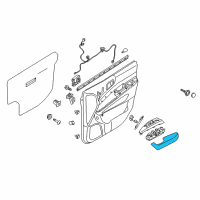 OEM 2010 Kia Sedona Front Door Right Armrest Assembly Diagram - 827204D000CS