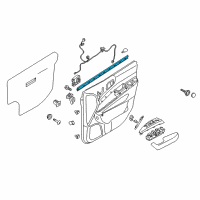 OEM 2007 Kia Sedona WEATHERSTRIP-Front Door Belt Inside Diagram - 823314D000