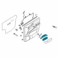 OEM 2014 Kia Sedona Power Window Assist Switch Assembly Diagram - 935754D212XBW