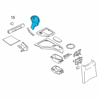 OEM 2015 BMW X1 Front Can Holder Diagram - 51-16-9-252-877