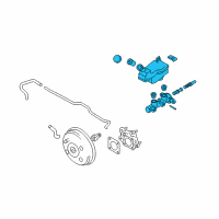 OEM 2011 Nissan Cube Cylinder Brake Master Diagram - D6010-1FE2D