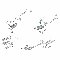 OEM Ford Crown Victoria Converter Gasket Diagram - E9AZ-5E241-A