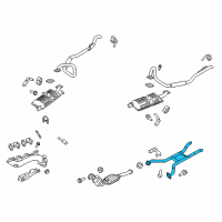 OEM 2009 Ford Crown Victoria Front Pipe Diagram - 4W7Z-5246-BA