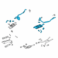 OEM 2005 Mercury Grand Marquis Muffler Diagram - 6W7Z-5230-BD