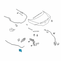 OEM 2011 Infiniti G37 Cylinder Set-Trunk Lid Lock Diagram - H4660-JJ50A