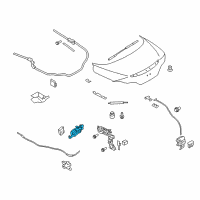 OEM Infiniti Trunk Lid Closure Assembly Diagram - 84623-JJ51A