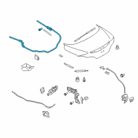 OEM 2014 Infiniti Q60 WEATHERSTRIP Trunk Lid Diagram - 84830-JJ50B