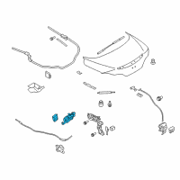 OEM Infiniti Q60 Trunk Lid Closure Assembly Diagram - 84622-JJ51A