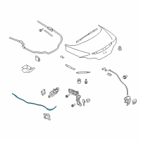 OEM Infiniti Cable-Trunk Lid Opener Diagram - 84652-JJ50A