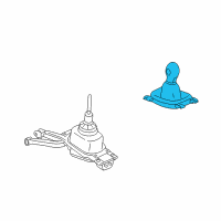 OEM 2011 Chevrolet Camaro Shift Knob Diagram - 24260244