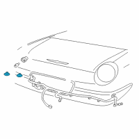 OEM 2005 Ford Thunderbird License Lamp Diagram - F8VZ-13550-BA