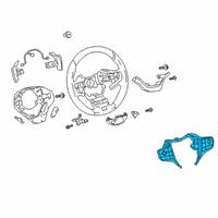 OEM 2022 Lexus UX250h Switch Assembly, STEERIN Diagram - 84250-76210