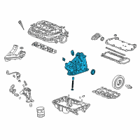 OEM 2008 Honda Accord Pump Assembly, Oil (Yamada) Diagram - 15100-R72-A02