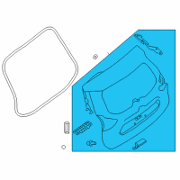 OEM 2017 Nissan Rogue Door Assy-Back Diagram - 9001A-7FR0A