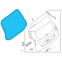 OEM Nissan Rogue Weather Back Door Diagram - 90830-6FL0A