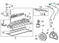 OEM Cadillac Dipstick Diagram - 55512752