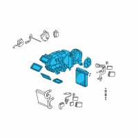 OEM 2012 Honda Pilot Evaporator Assembly Diagram - 80225-SZA-A01