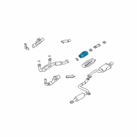 OEM 2001 Nissan Maxima Three Way Catalytic Converter Diagram - 20800-2Y925