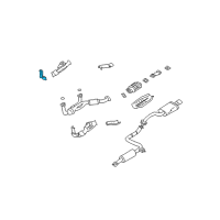 OEM 2001 Nissan Maxima INSULATOR-Heat, Front Tube Upper Diagram - 20519-2Y100