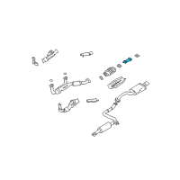 OEM 2000 Nissan Maxima Exhaust Tube Assembly, Center Diagram - 20031-0L710