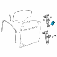 OEM 2015 Chevrolet Cruze Window Motor Diagram - 95919457