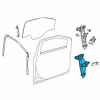 OEM 2013 Chevrolet Sonic Window Regulator Diagram - 42339885