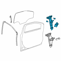 OEM 2014 Chevrolet Sonic Regulator Assembly Diagram - 42339894