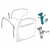 OEM 2017 Chevrolet Sonic Window Regulator Diagram - 42339896