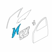 OEM 2010 Infiniti FX35 Front Door Window Regulator Assembly, Right Diagram - 80720-1CA0C