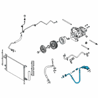 OEM Ford Mustang AC Tube Diagram - CR3Z-19972-C