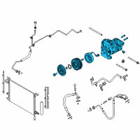 OEM Ford Mustang Compressor Diagram - BR3Z-19703-A